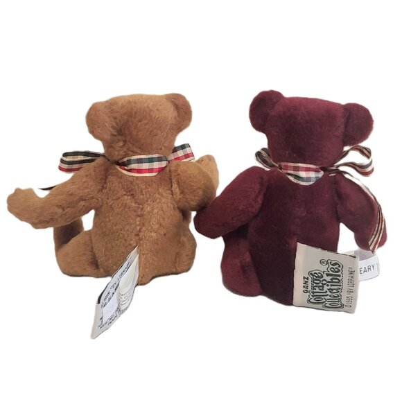 Cottage Collectibles Set of 2 Miniature Bears Cranberry & Muffin - Picture 2 of 5